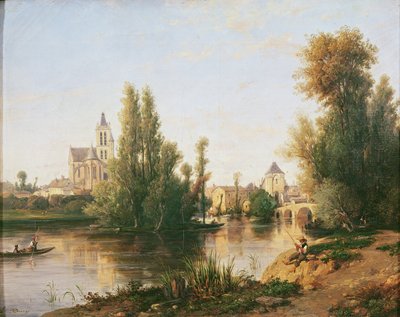 Moret-sur-Loing de Francois Antoine Leon Fleury